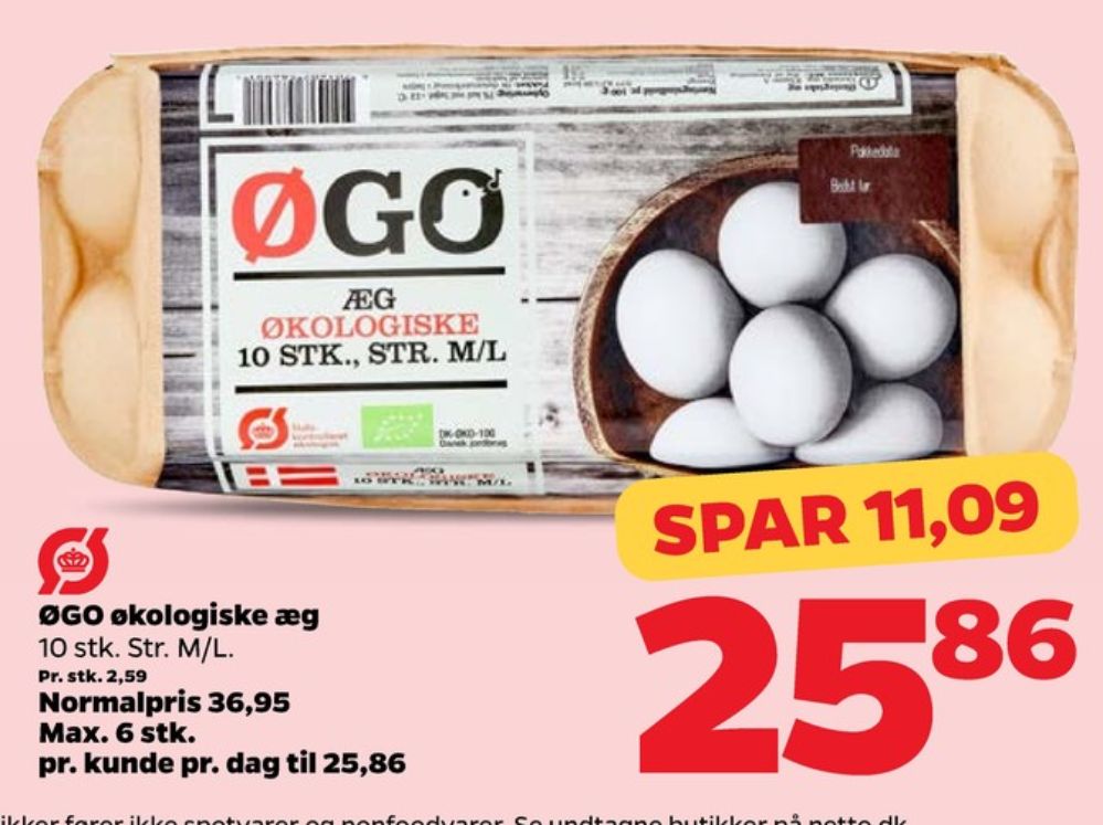 ØGO, Økologiske æg M/L