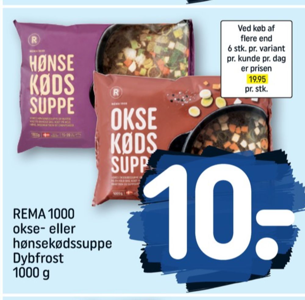 Rema 1000, Oksekødssuppe