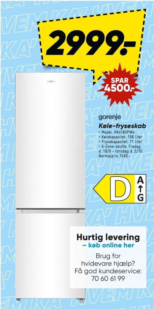 Gorenje, Køle/Fryseskab