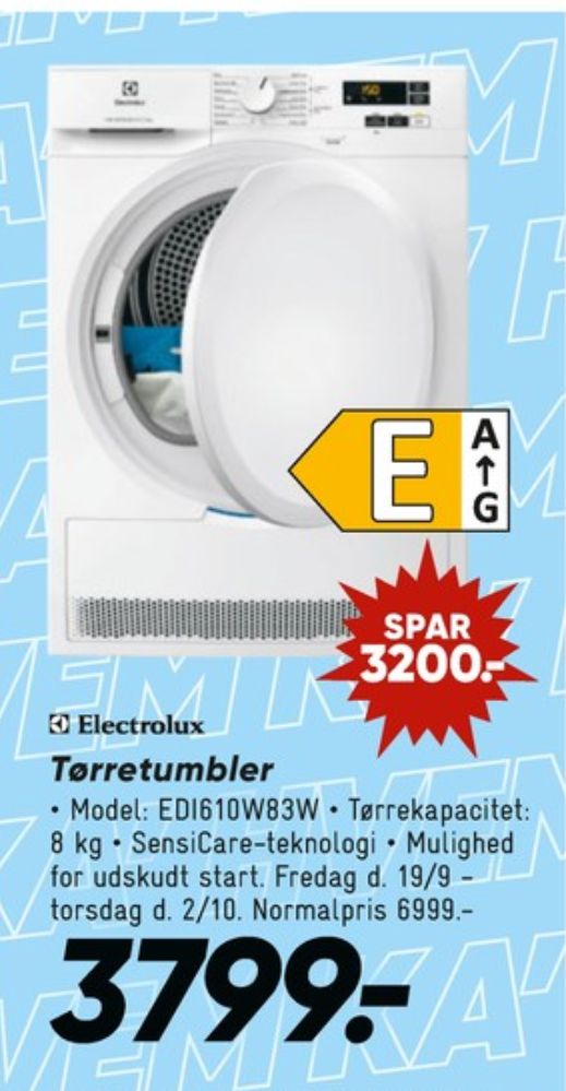 Electrolux, Tørretumbler