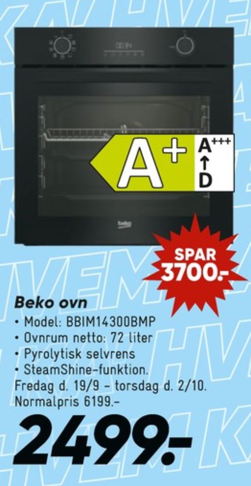 Beko, Indbygningsovn