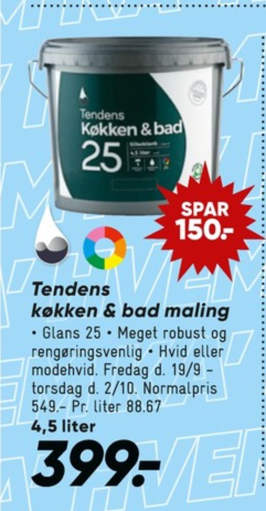 Tendens, Maling