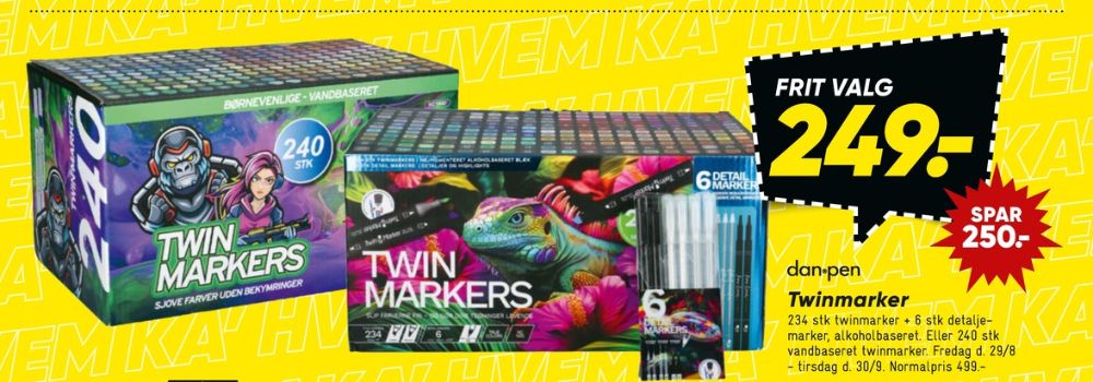 Twin Marker, Tusser