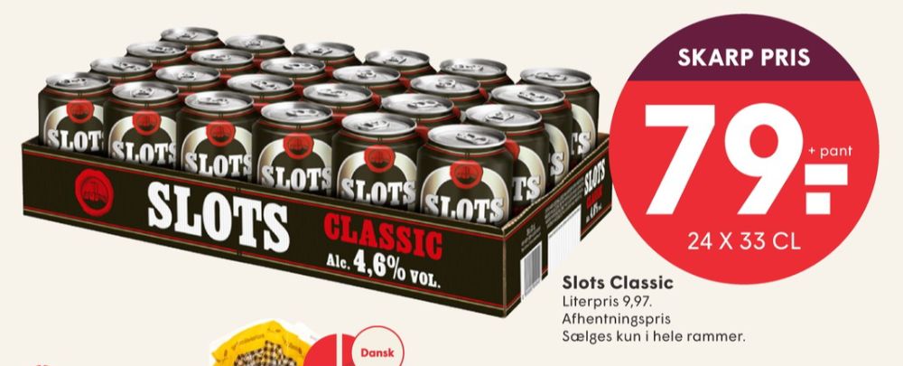 Slots Classic, Øl 24 pk.