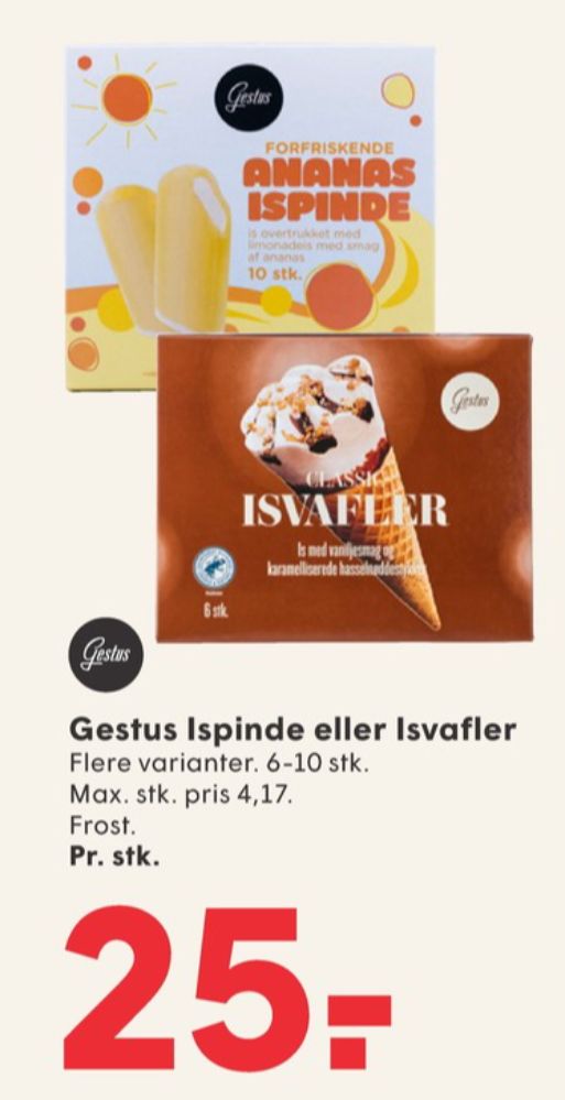 Gestus, Isvafler