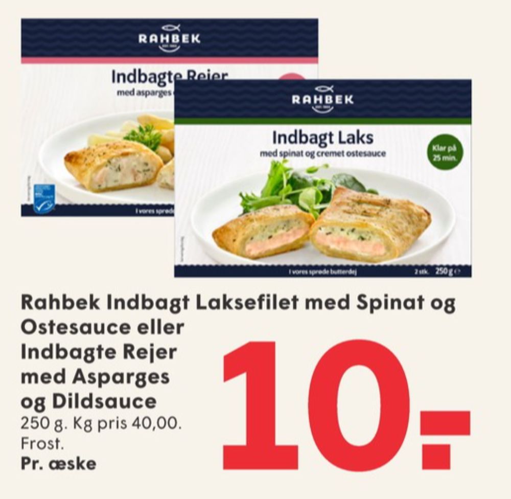 Rahbek, Indbagte Rejer med Asparges og Dildsauce