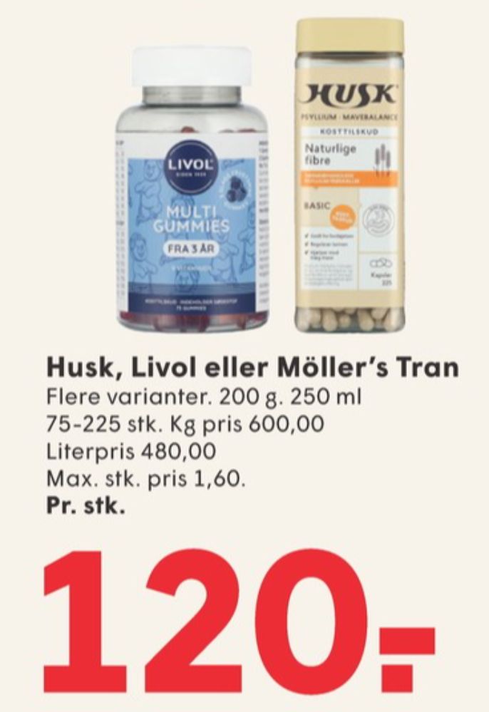Livol Multi, Vitaminer