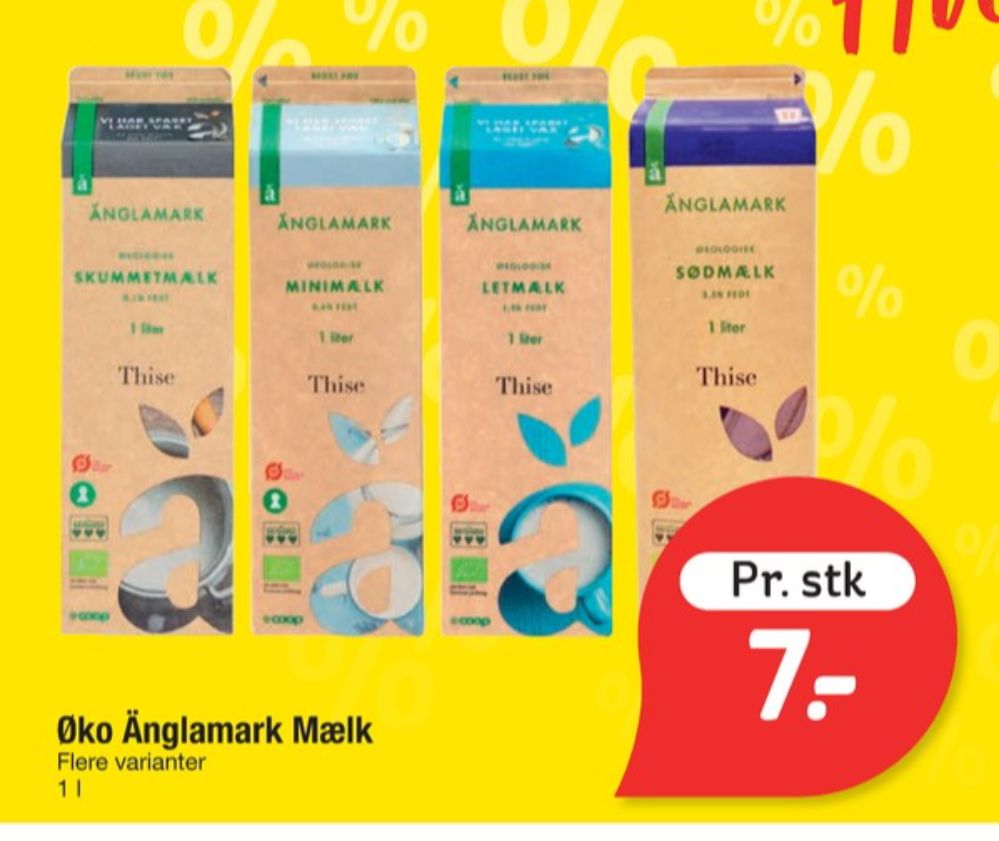 Änglamark Thise, Minimælk