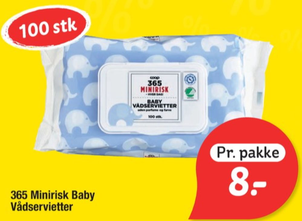 Coop 365 Minirisk, Vådservietter