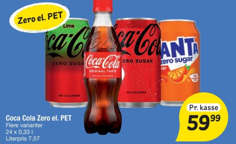 Coca Cola Zero Lime, Cola 24 pk.