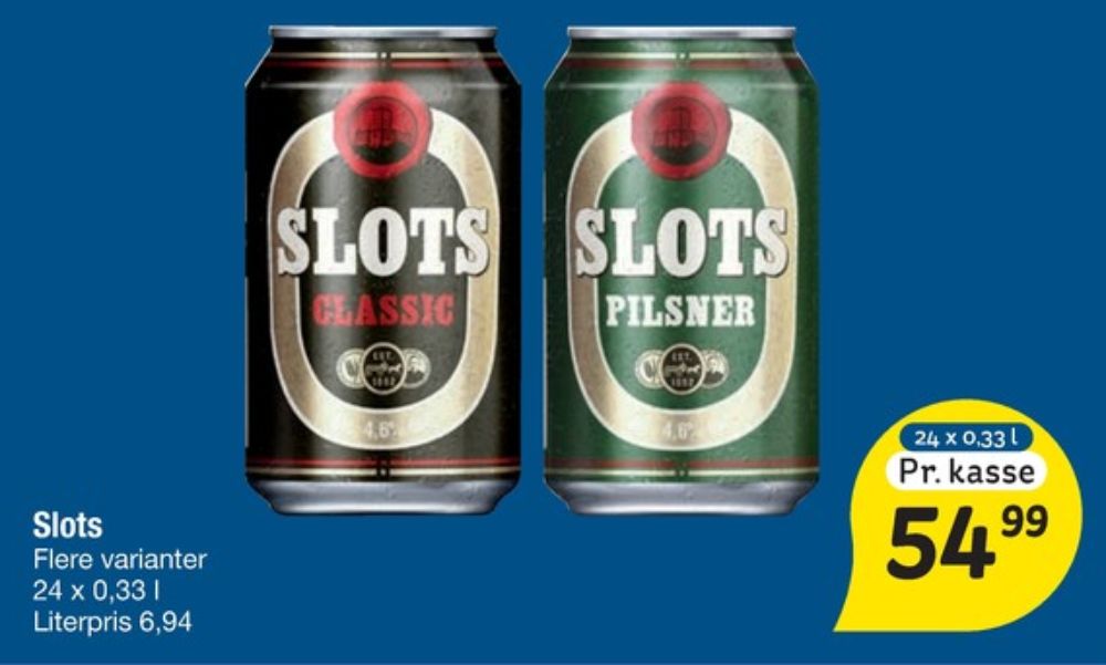 Slots Pilsner, Øl 24 pk.