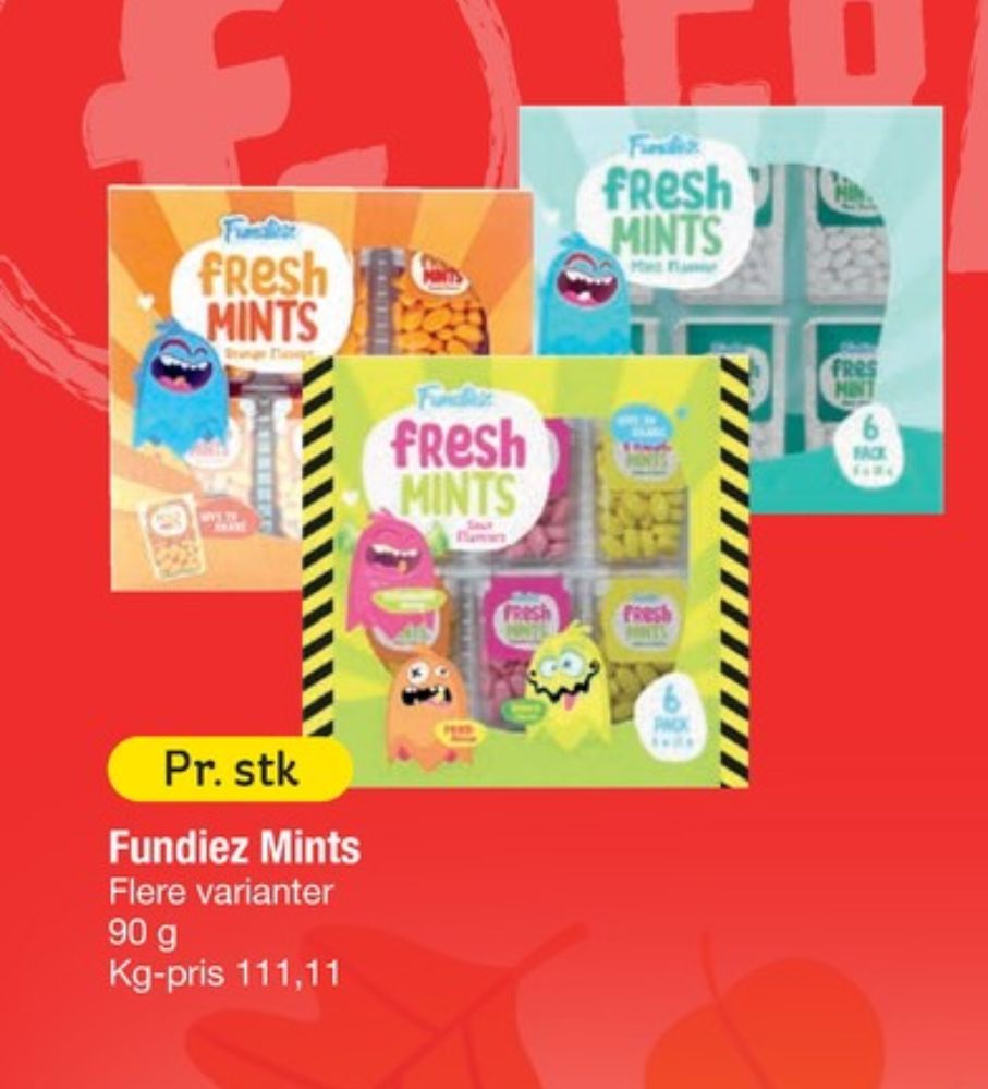 Fundiez, Pastiller Fresh Mint
