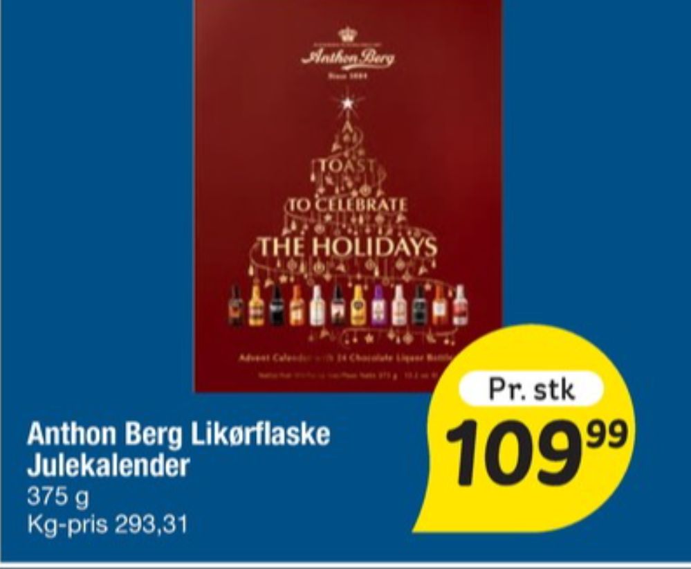 Anthon Berg, Julekalender