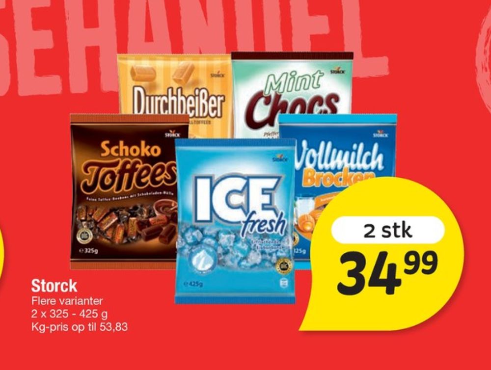 Storck Ice Fresh, Bolsjer