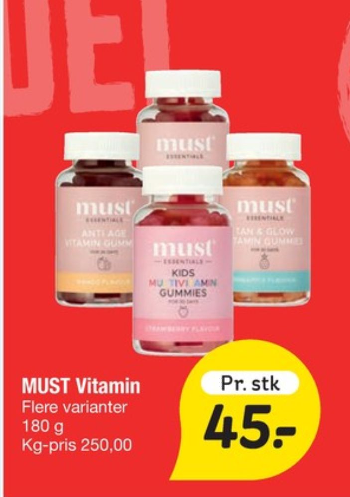 Must, Vitaminer