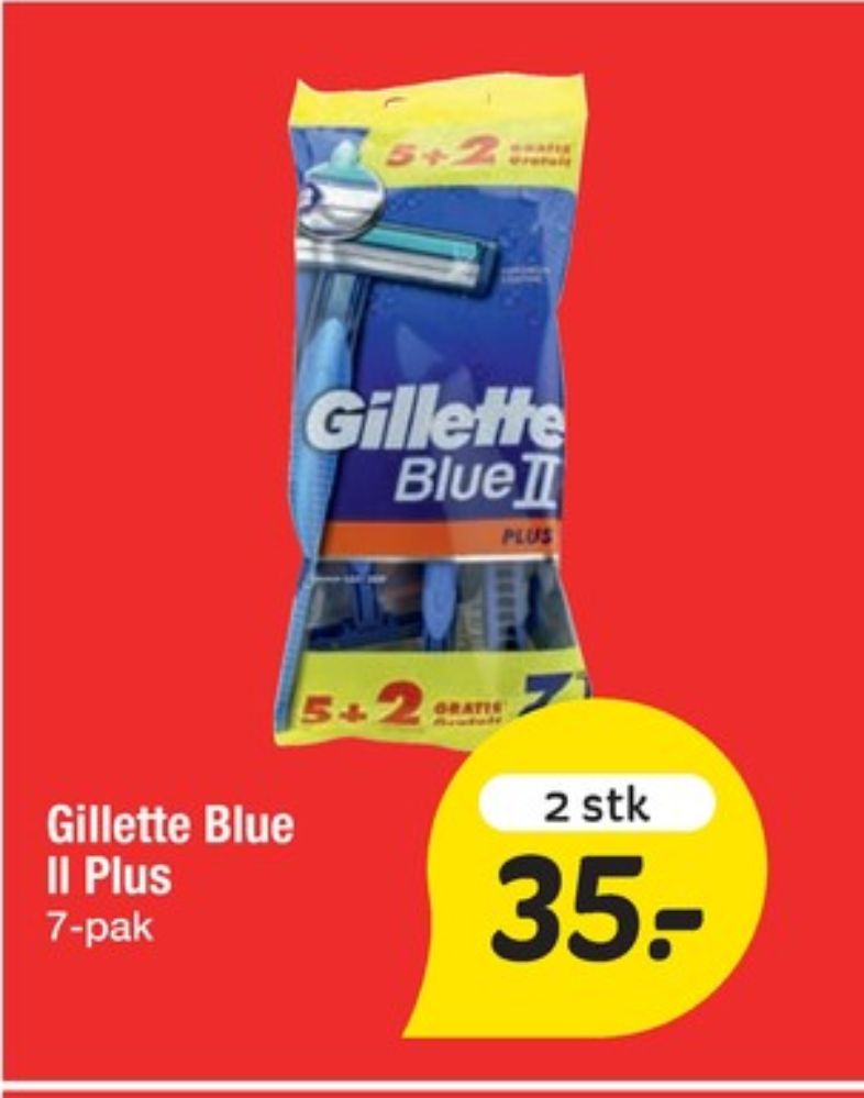 Gillette Blue ll, Engangsskraber