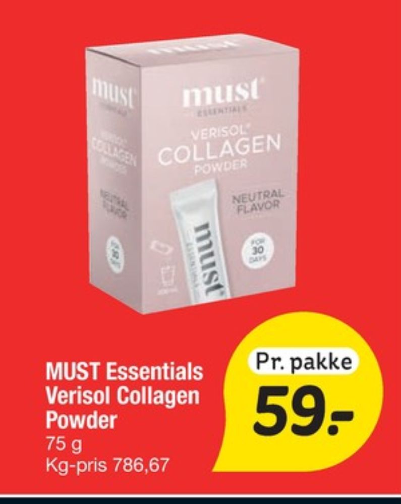 Must Essentials, Kosttilskud
