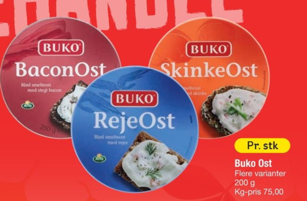 Buko Smelte, Smøreost Rejeost