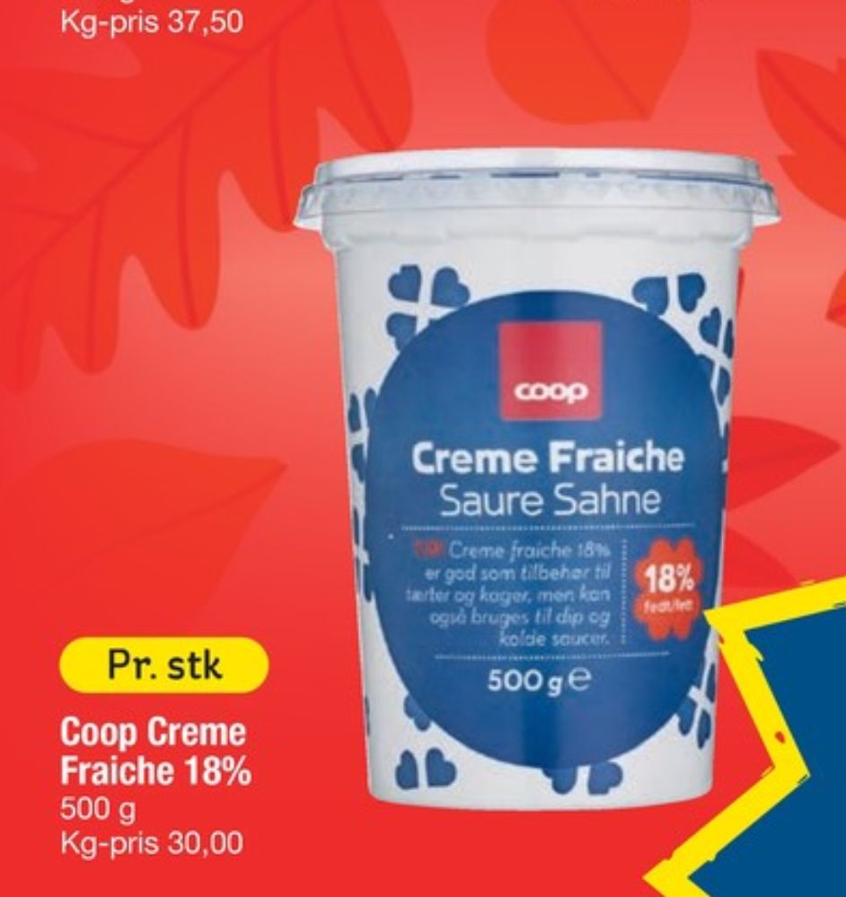 Coop, Creme Fraiche 18%