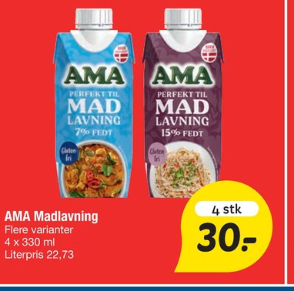 Ama, Madlavningsfløde 15 %