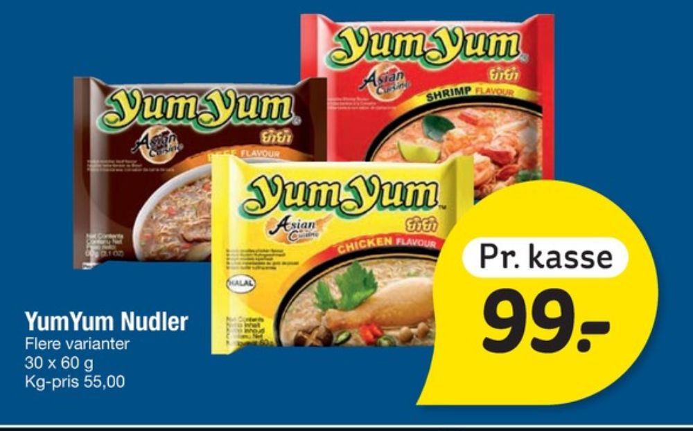 Yum Yum, Nudler Shrimp