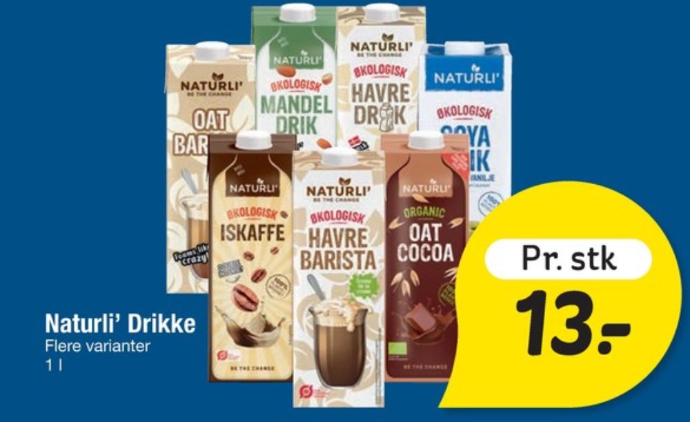 Naturli' Oat Barista, Havredrik