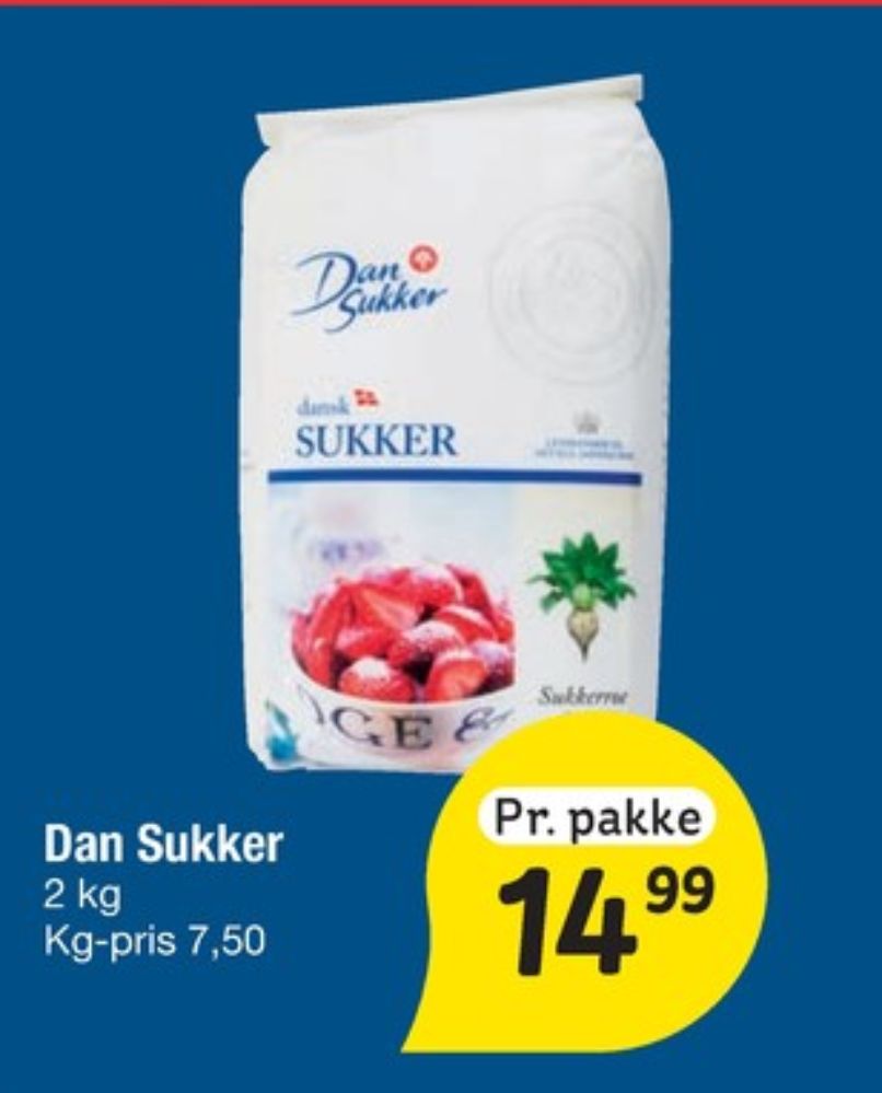 Dansukker, Sukker