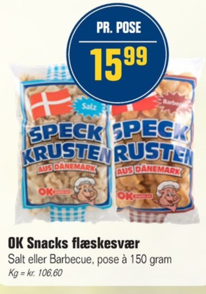 OK Snacks, Flæskesvær Barbecue