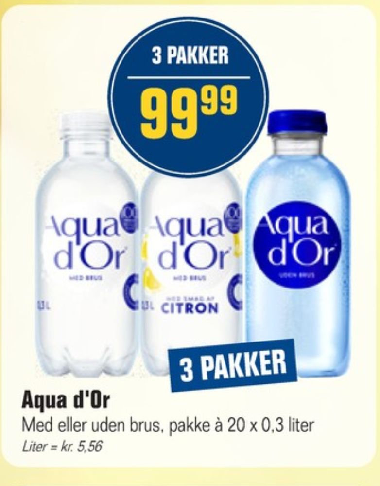 Aqua d'Or, Mineralvand med brus 20 pk.