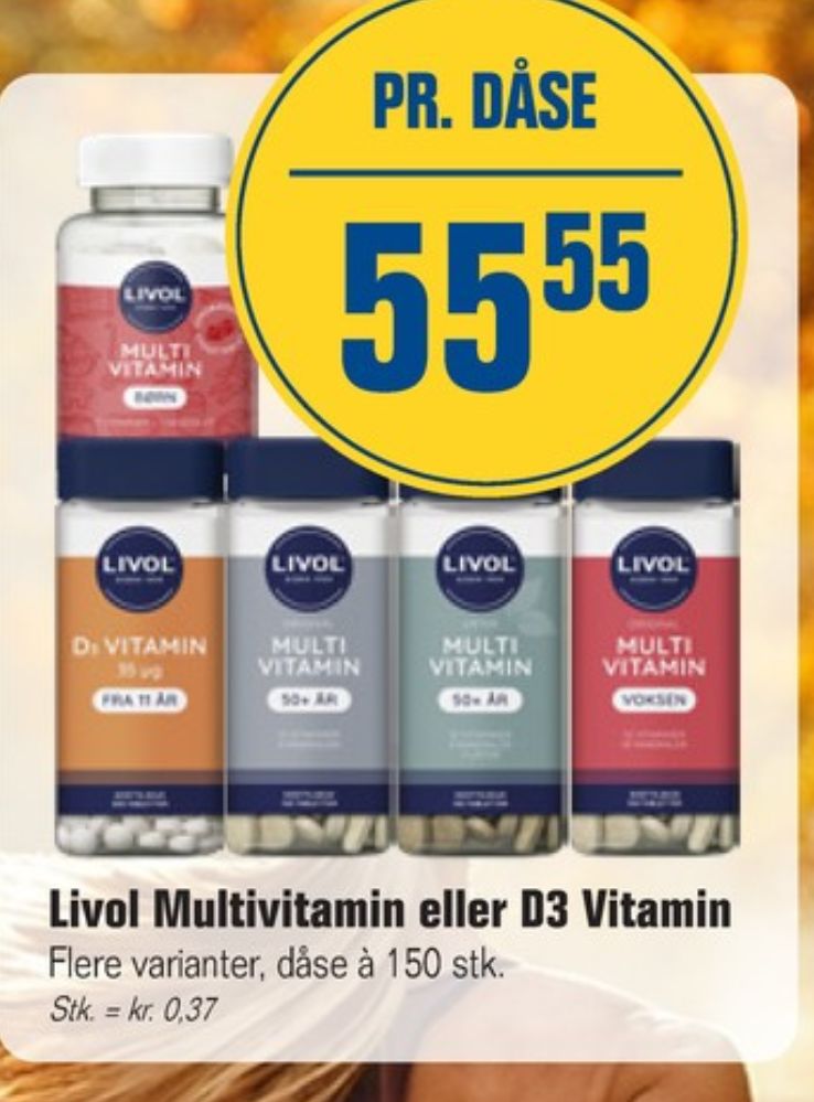 Livol Multi, Vitaminer