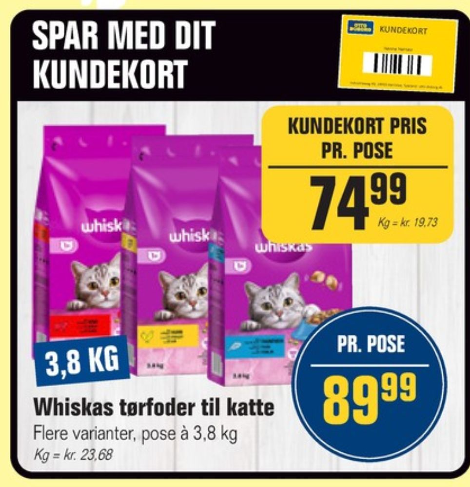 Whiskas, Kattefoder