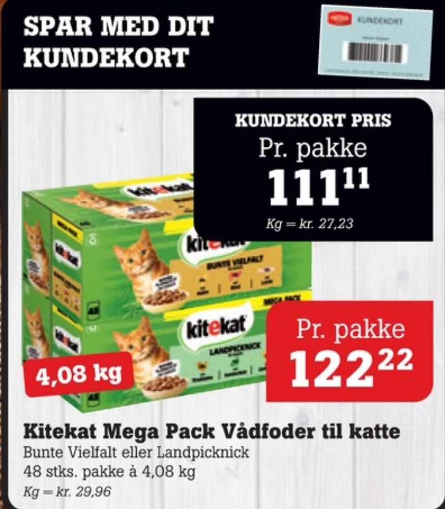 Kitekat, Kattefoder