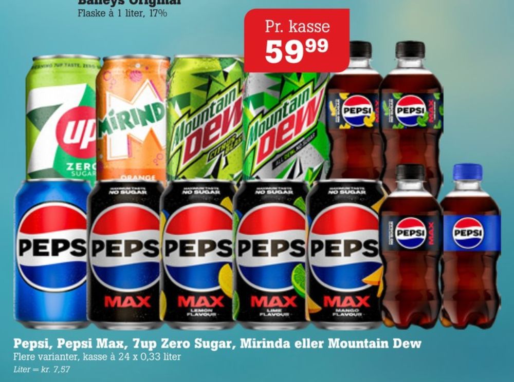 Pepsi Max Mango, Cola 24 pk.