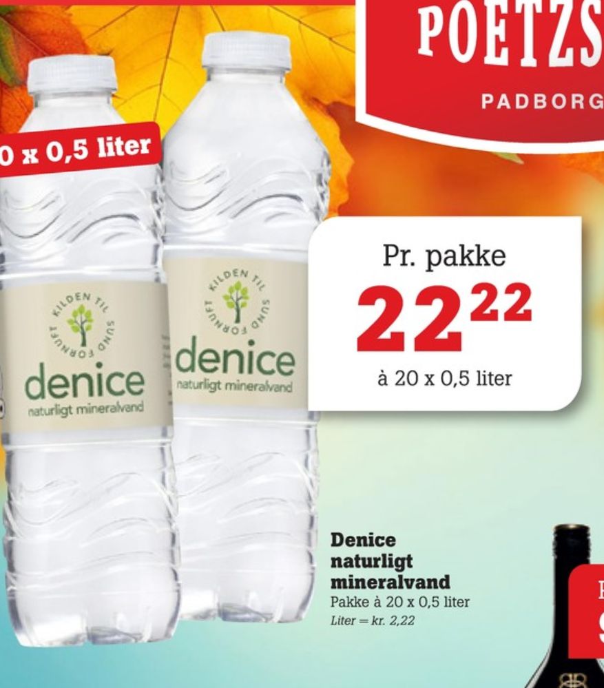 Denice, Kildevand 20 pk.