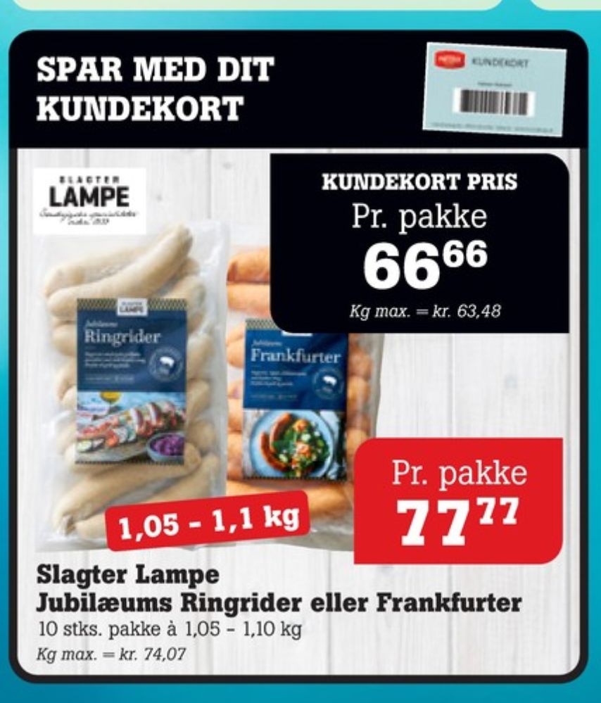 Slagter Lampe, Ringriderpølser