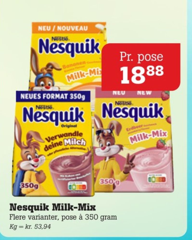Nestlé Nesquik, Kakaodrikspulver