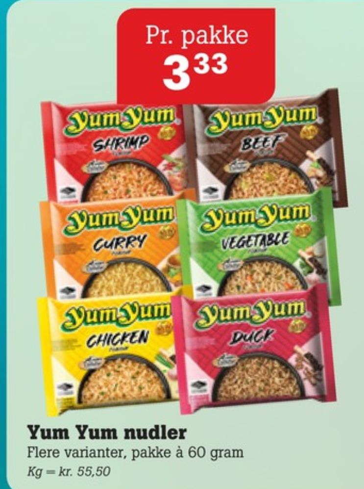 Yum Yum, Nudler Shrimp