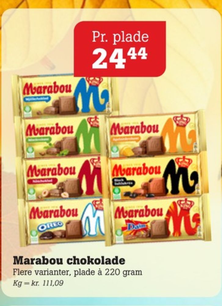 Marabou, Chokoladeplade Mjölk Choklad