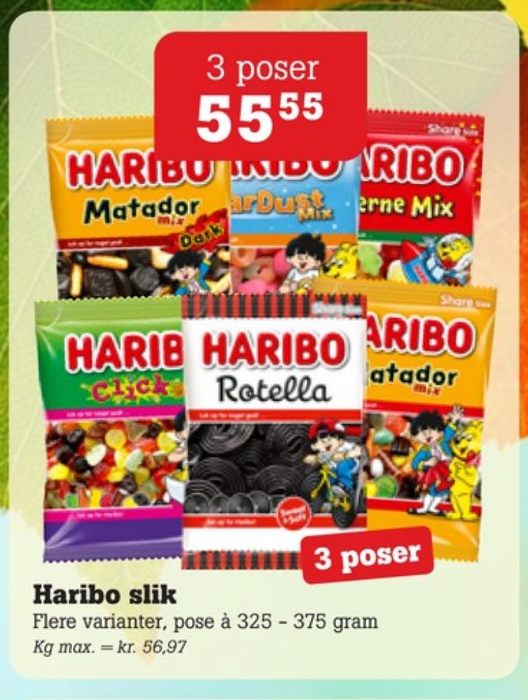 Haribo Top Star Mix, Slikposer