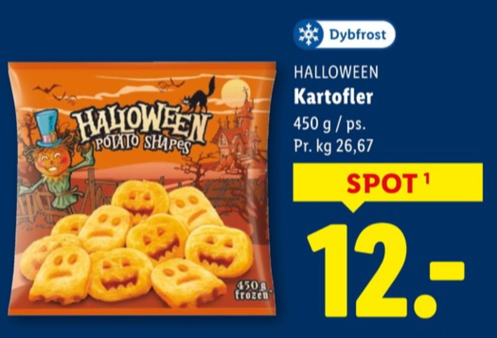 Halloween Potato Shapes