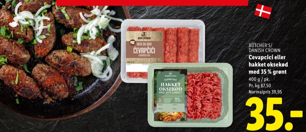 Danish Crown, Hakket Okse og Grønt 35%