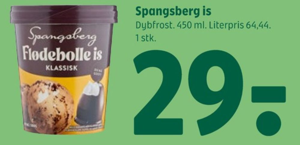 Spangsberg, Flødebolle is klassisk
