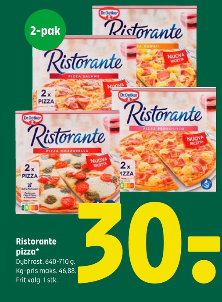Ristorante, Pizza Mozzarella