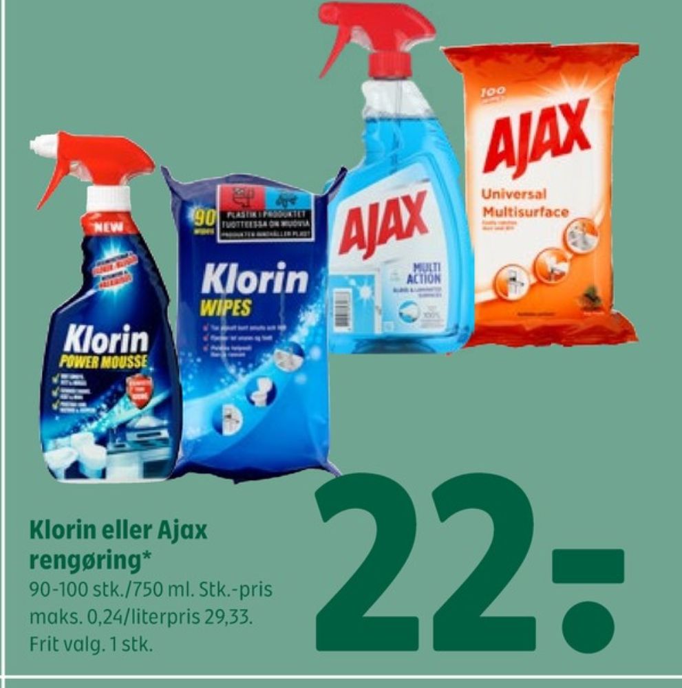 Klorin, Wipes