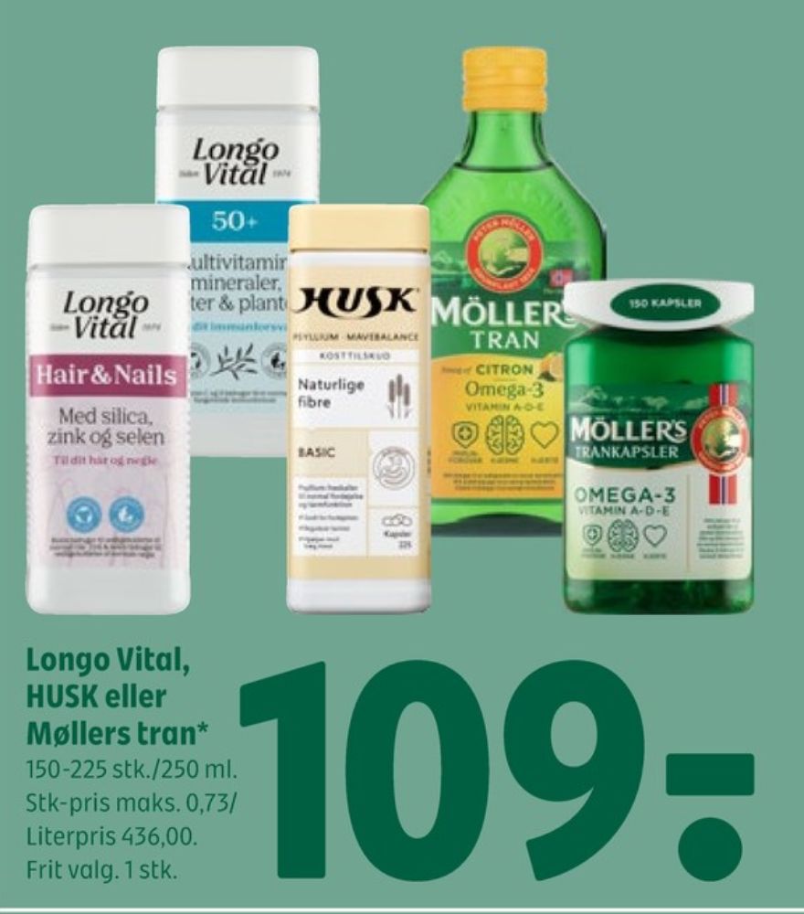 Husk, Kosttilskud