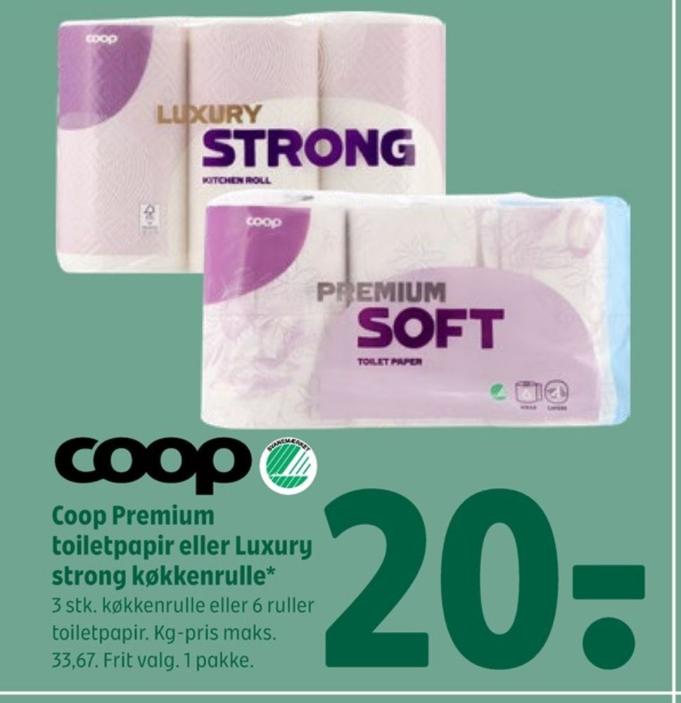 Coop Premium Soft, Toiletpapir