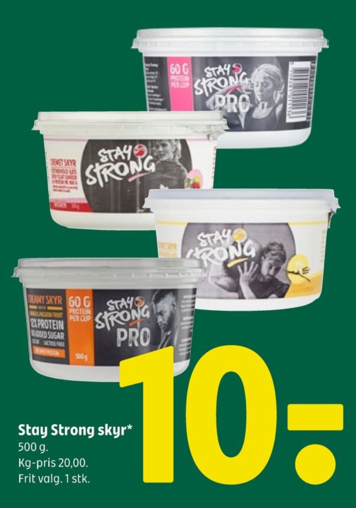 Stay Strong, Raspberry & Blueberry Skyr 
