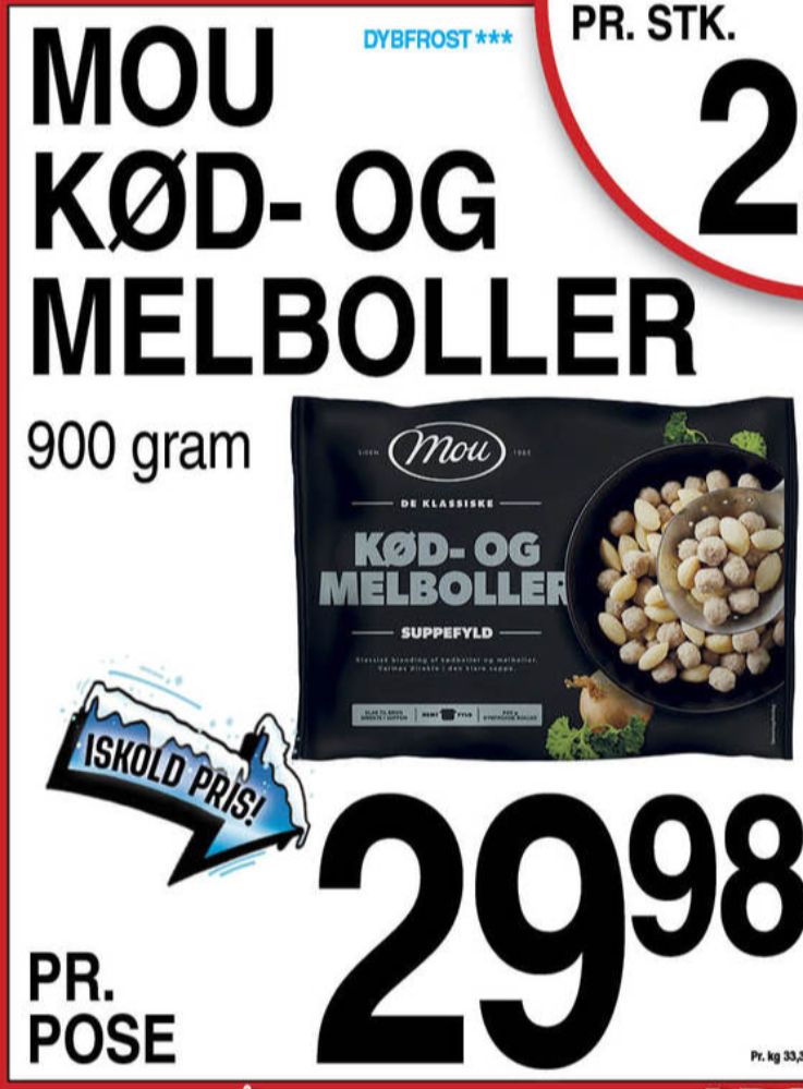 Mou, Kød- og Melboller