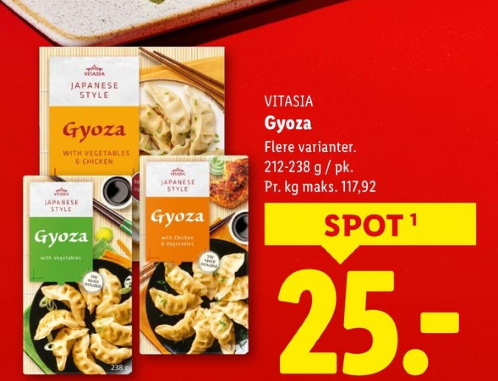 Vitasia, Gyoza Dumplings with Vegetables and Chicken