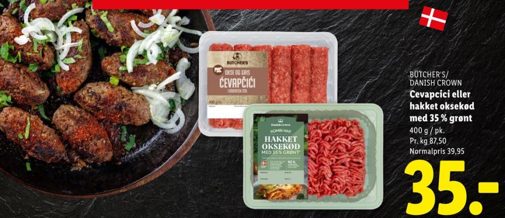 Danish Crown, Hakket Okse og Grønt 35%
